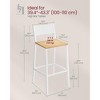 VASAGLE Bar Stools, Set of 2 Bar Chairs, Tall Bar Stools with Backrest, Industrial in Party Room - 3 of 4