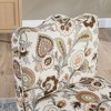 Kumasinova Floral Accent Chair, Flannelette Fabric Armless Dining Chair with Matching Pillow, Sofa Chair for Small Spaces, Easy Assembly - 2 of 4