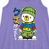 Girls' - Instant Message - Streetwear Kuma Graphic Sleeveless Aline Dress - 2 of 4