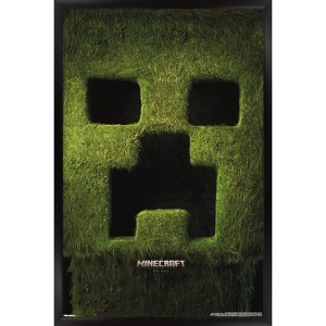 Trends International A Minecraft Movie - Creeper Teaser One Sheet Framed Wall Poster Prints - 1 of 4