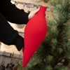 16"H  13"H & 7.75"H Sullivans Christmas Red Velvet Ornament Set of 3  Red - 3 of 3