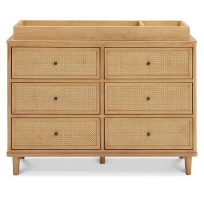 Honey Cane 6-Drawer Dresser with Soft Close Ball Bearing Glides