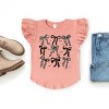 The Juniper Shop Checkered Bows Stacked Flutter Sleeve Tee - 3 of 4