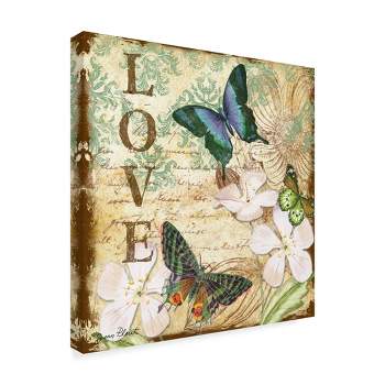Trademark Fine Art -Jean Plout 'Inspirational Butterflies Love' Canvas Art