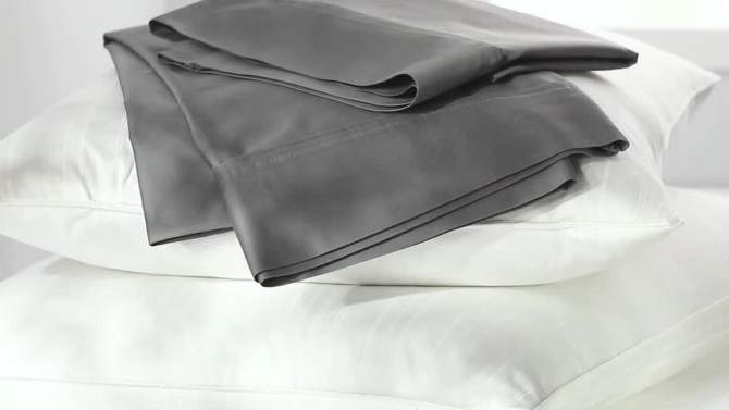 400 Thread Count Solid Performance Pillowcase Set - Threshold&#153;, 2 of 4, play video