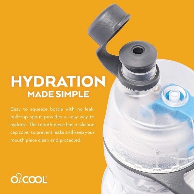 Celestial Purple Insulated Plastic Sports Water Bottle with Misting Function - 20 oz
