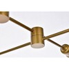 Elegant Lighting Xavier 6 lights pendant in brass - 4 of 4