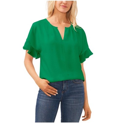 CeCe Womens Drop Shoulder Pullover Blouse