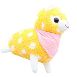 UCC Distributing Alpaca 12-Inch Plush w/ Bandana - Pastel Orange - 1 of 2