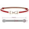 Unique Bargains Women's Metal Buckle Adjustable Thin High Waist Belt - 3 of 4
