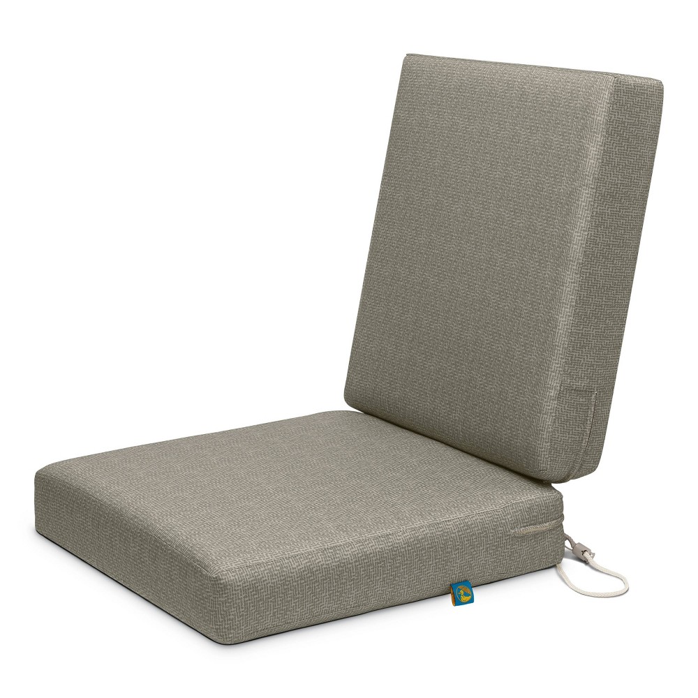 Photos - Pillow 36" x 18" x 3" Duck Covers Outdoor Dining Chair Cushions Moon Rock - Classic Accessories