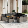 vidaXL Garden Sofa Set Grey - 2 of 4