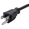 Monoprice Power Cord - 6 Feet - Black | NEMA 5-15P to IEC 60320 C5, 18AWG, 10A/1250W, 3-Prong - 4 of 4