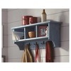 Country Cottage Entryway Coat Hook with Storage Cubbies Antique Finish - Alaterre Furniture - 2 of 4
