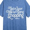 Mean Girls "Get In Loser, We're Going Shopping" Women's Heather Blue Short Sleeve Night Shirt - 2 of 2