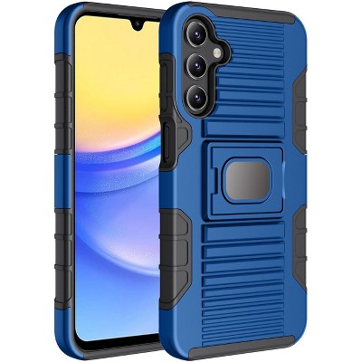 Nakedcellphone Case for Samsung Galaxy A15 5G - Rugged Hybrid Phone Cover with Stand