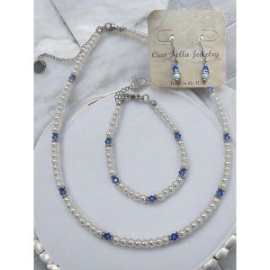 Michelle Marie Boutique's Pearl & Birthstone Color Crystal Jewelry Sets - 1 of 4