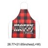 Unique Bargains Christmas Aprons Linen Red Beige 21.65"x26.77" 1 Pc - 3 of 4