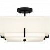 Quoizel Lighting 2 - Light Semi-Flush Mount in  Matte Black - 4 of 4