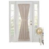 Kate Aurora Plaid Sheer French Door Curtain Panel With Tieback - 2 of 2