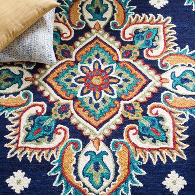 Hand-Tufted Ivory Wool 8' x 10' Reversible Area Rug