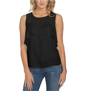 1.STATE Womens Illusion Knit Blouse - 1 of 1