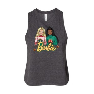 Women's - Barbie - Winter Holiday Friends Graphic Racerback Tank - 1 of 2