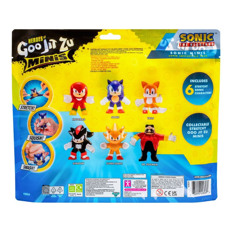 Goo Jit Zu Sonic the Hedgehog Super Squishy Mini Figure Set - 6pk, 3 of 13