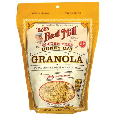 Bob's Red Mill Gluten Free Honey Oat Granola.