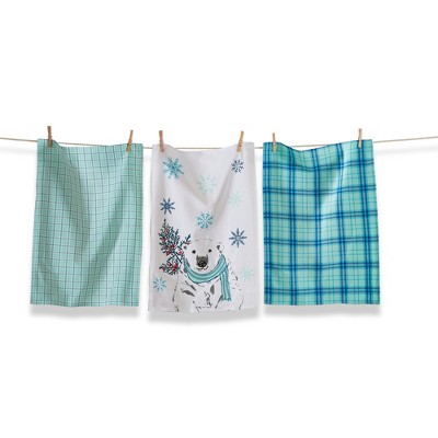 tag Alpine Glow Bear Dishtowel Set Of 3