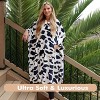 Tirrinia Women Wearable Blanket Cape Plush Fleece Throw Wrap Cover Indoors or Outdoors , 55x80 Inches - 2 of 4
