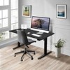 Mount-It! Height Adjustable Electric Sit-Stand Black Desk with Black Tabletop - 2 of 4