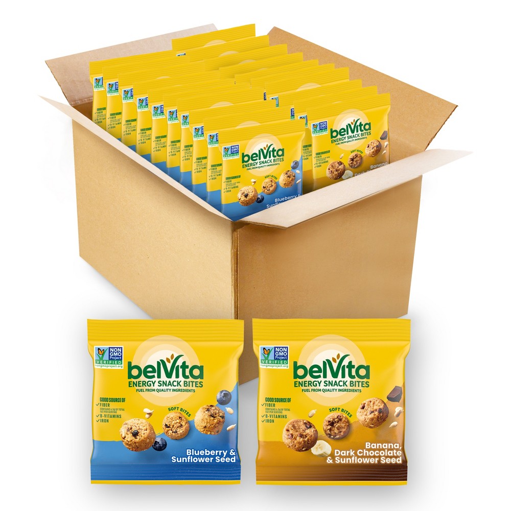 BelVita Energy Bites Snack Bar Variety Pack - 16.8oz/15ct