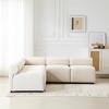 83'' Chenille Modular L-Shaped Sectional Sofa with Free Combination, Deep Seat and Curved Back Design - 3 of 4