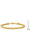 Steeltime Men's stainless steel franco chain bracelet. Color Options: Silver, Gold, Black - 3 of 4