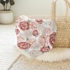 Sweet Jojo Designs Girl Swaddle Baby Blanket Peony Floral Garden Pink and Ivory - 4 of 4