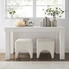 VANOMi Set of 2 Boucle Upholstered Ottomans–Footrests, Makeup Stools, Shoe Benches - 3 of 4