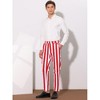 INSPIRE CHIC Men's Casual Striped Slim Fit Color Block Business Pants - 4 of 4