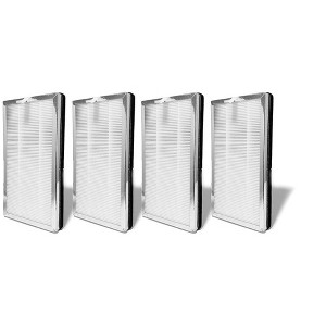 Nispira True HEPA Replacement Filter with Activated Carbon Compatible with MA#15 Air Purifier Part MA#15R, 4 Packs - 1 of 4