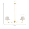 Modway Wave Squiggle 2 Arm Pendant Light - 4 of 4