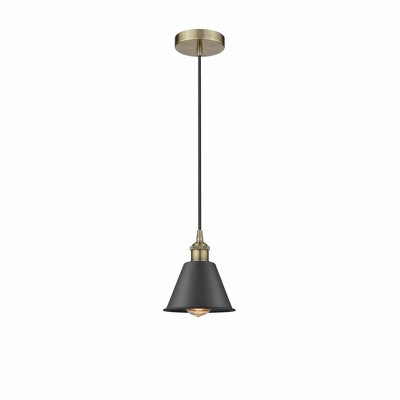 Smithfield - 1 Light Cord Hung Mini Pendant In Industrial Style-8.25 Inches Tall and 6.5 Inches Wide