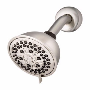 Waterpik PowerPulse Massage Brushed Nickel 7 settings Wallmount Showerhead 1.8 gpm - 1 of 1