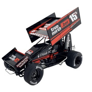Winged Sprint Car #15H Sam Hafertepe Jr. "True North .Bet" Hill's Racing "World of Outlaws" 2024 1/18 Diecast Model Car by ACME - 1 of 4
