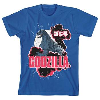 Classic Godzilla Youth Royal Blue Graphic Tee