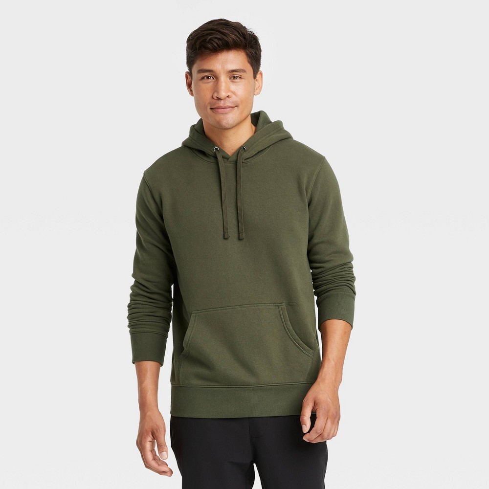 Size M Men’s Ultra Soft Fleece Hoodie Goodfellow & Co Late Night Green