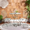 Adriel 3Pc Bistro Set - Outdoor - PAT5031 - Safavieh - 2 of 4