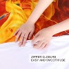Boersma Basketball Bedding for Boys or Girls, 3D Shooting a Basketball, Red Flames and Blue Water, 3 Piece Sports Duvet Cover (Twin) - 4 of 4