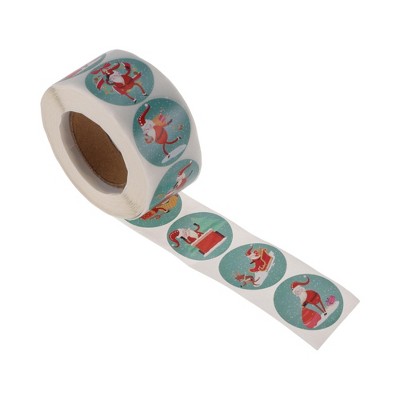 Unique Bargains Christmas Stickers for Ceramic Glass Metal Paper Plastic Peel Green Red White 1 Pcs