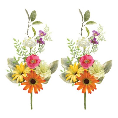 Melrose Mixed Spring Floral Spray (Set of 2)