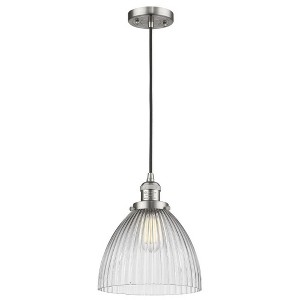 Seneca Falls - 1 Light Cord Hung Mini Pendant In Traditional Style-12 Inches Tall and 9.5 Inches Wide - 1 of 1